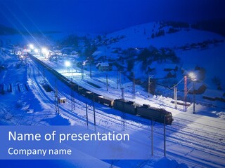 Freight Dark Support PowerPoint Template