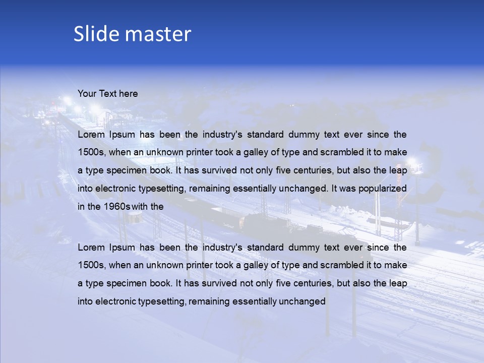 Freight Dark Support PowerPoint Template