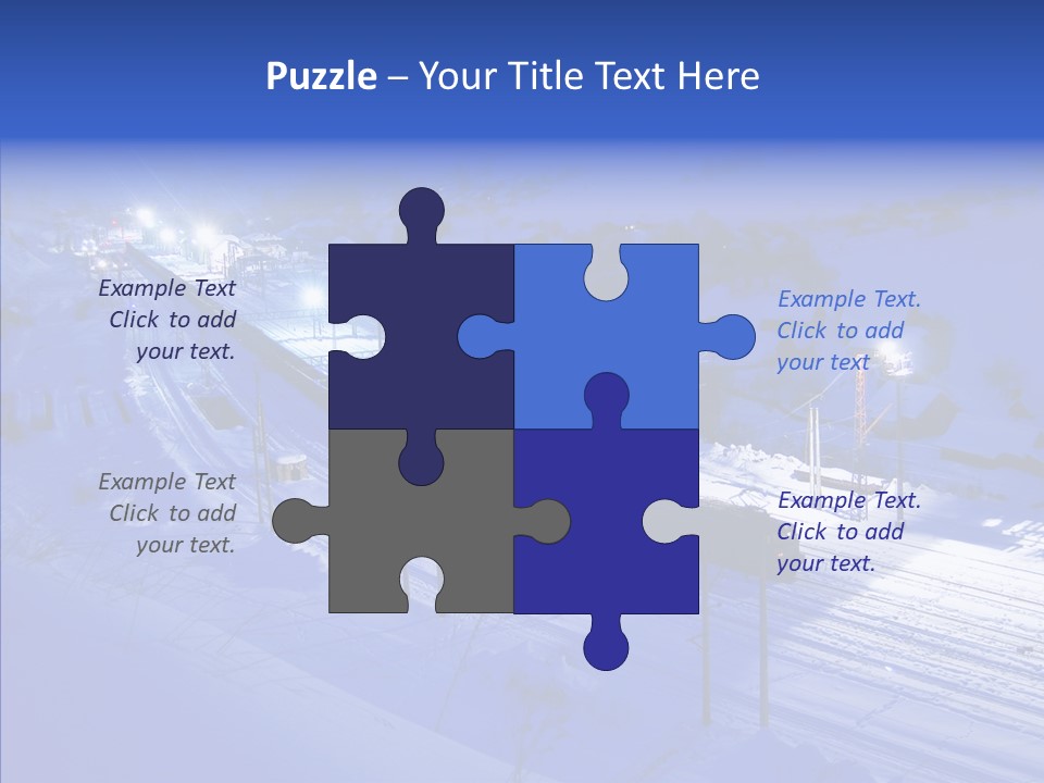 Freight Dark Support PowerPoint Template