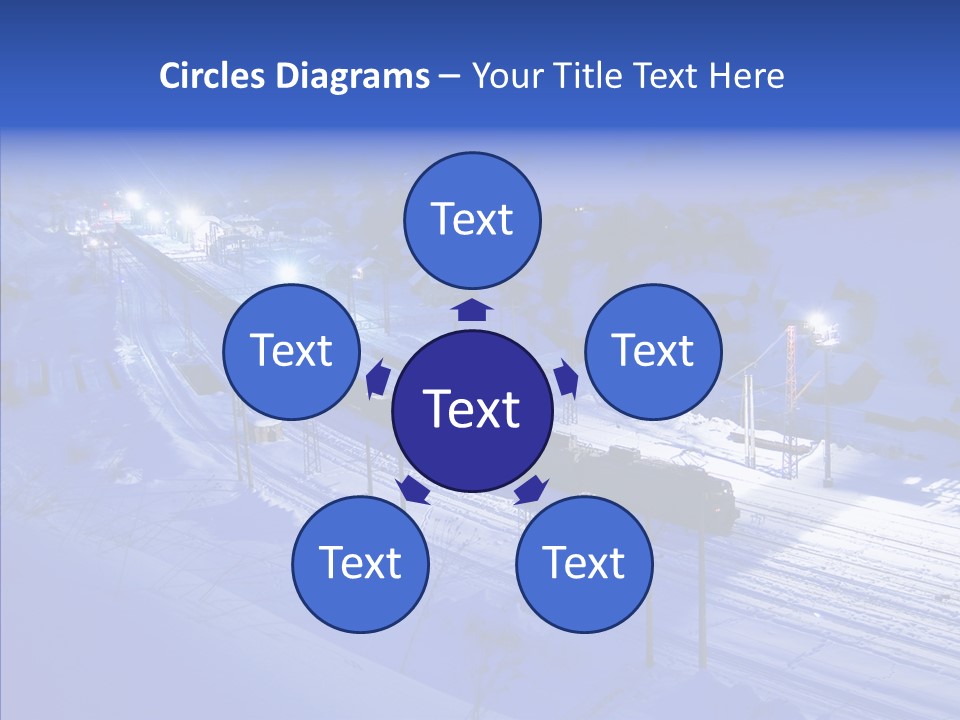 Freight Dark Support PowerPoint Template