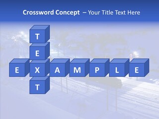 Freight Dark Support PowerPoint Template