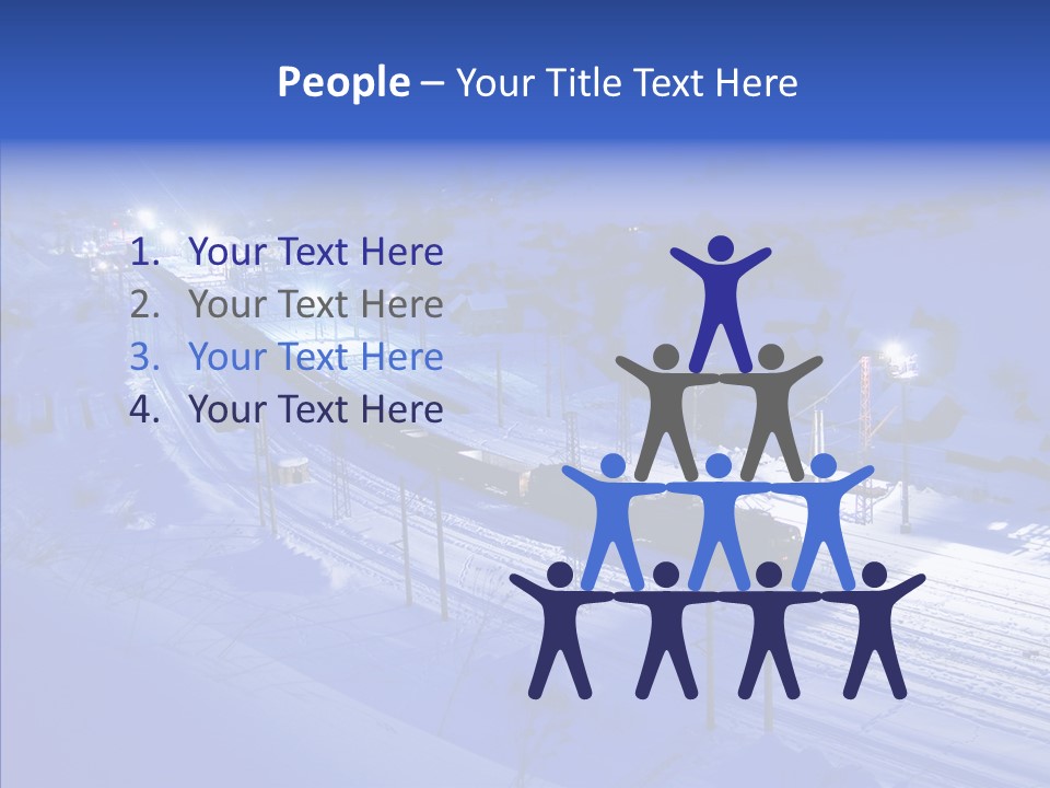 Freight Dark Support PowerPoint Template