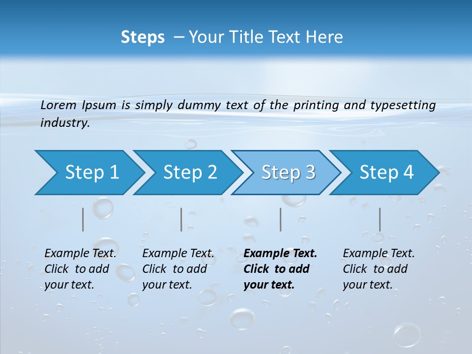 Swimming Liquid Mid Air PowerPoint Template