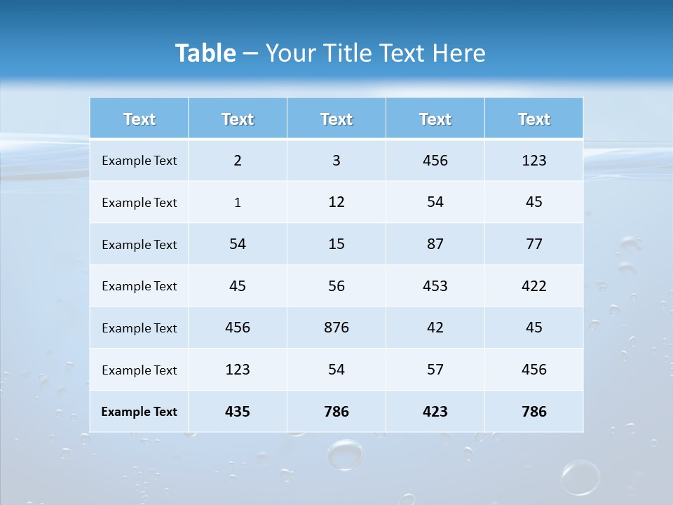Swimming Liquid Mid Air PowerPoint Template