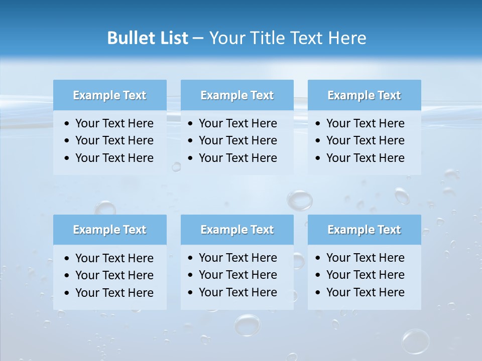 Swimming Liquid Mid Air PowerPoint Template