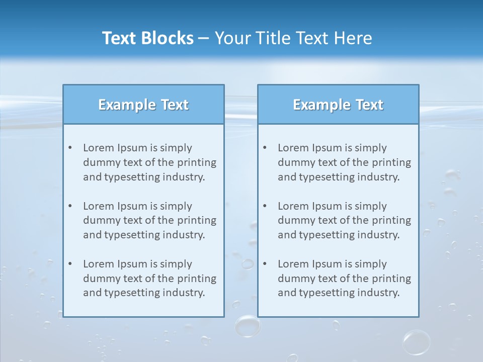 Swimming Liquid Mid Air PowerPoint Template