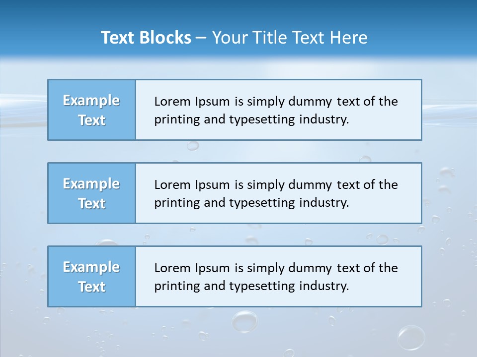 Swimming Liquid Mid Air PowerPoint Template