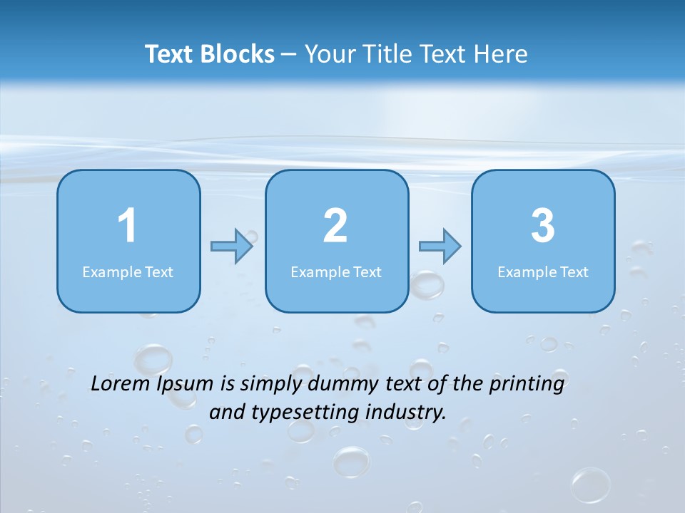 Swimming Liquid Mid Air PowerPoint Template