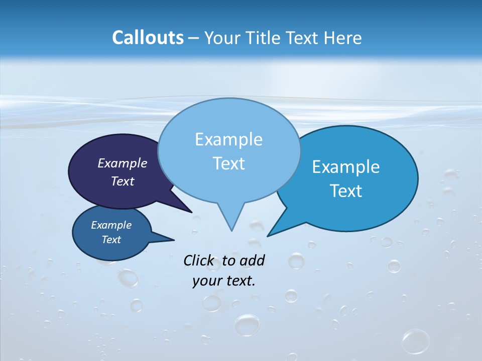 Swimming Liquid Mid Air PowerPoint Template