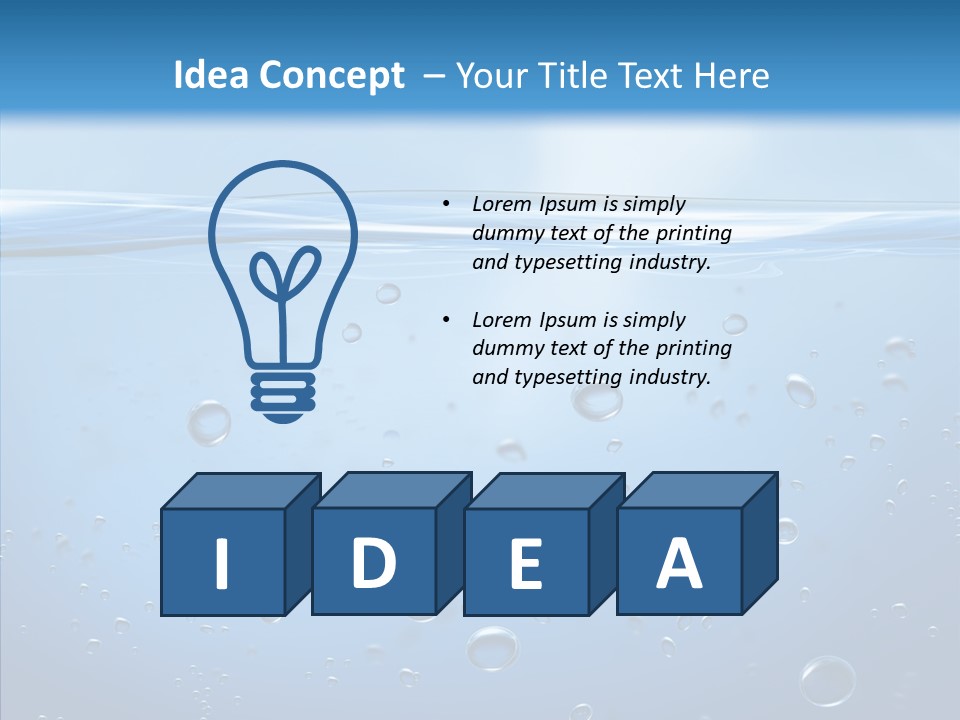 Swimming Liquid Mid Air PowerPoint Template