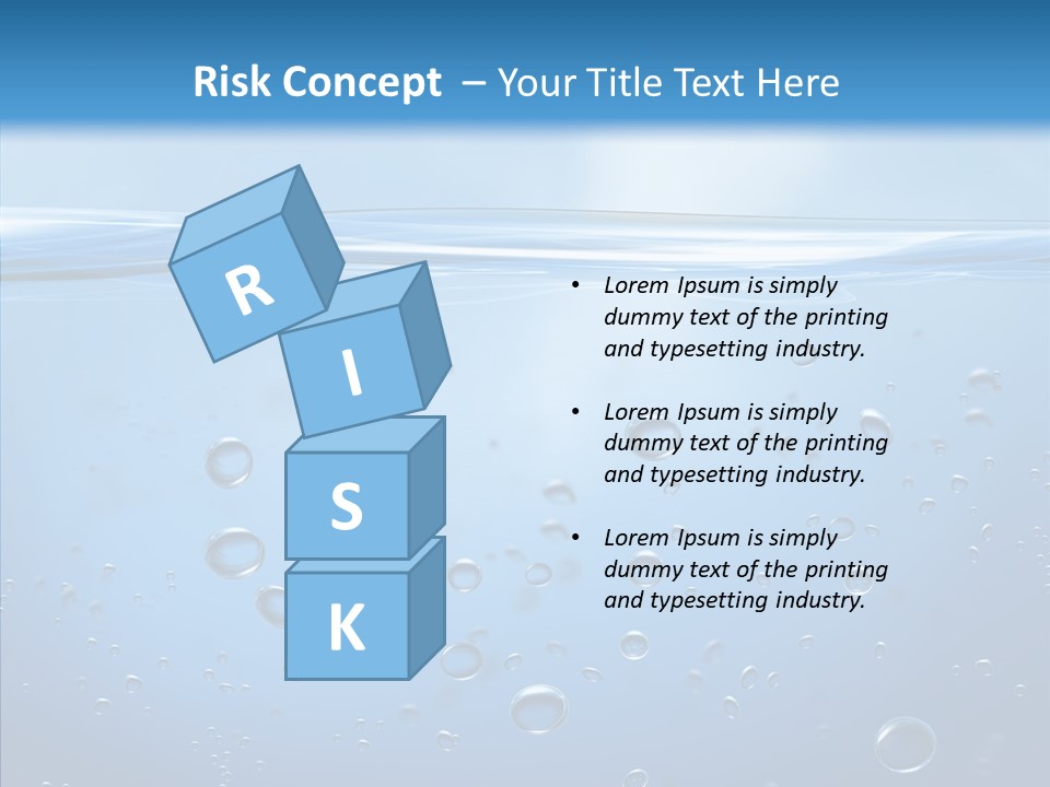 Swimming Liquid Mid Air PowerPoint Template