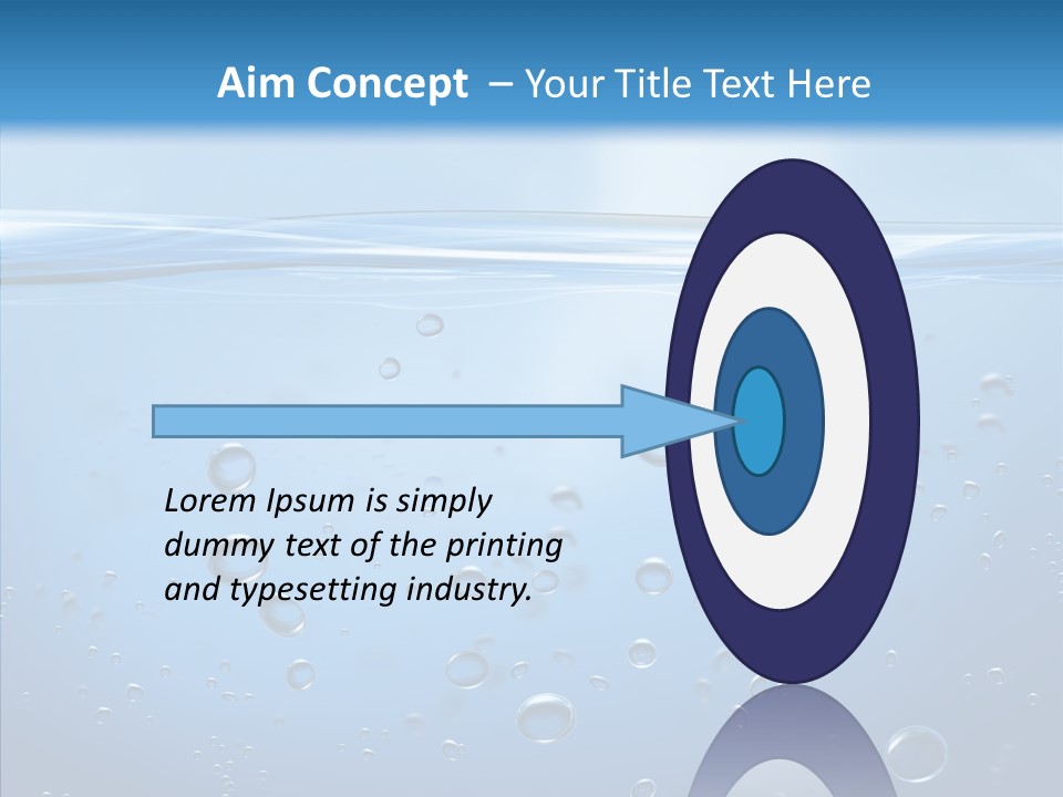 Swimming Liquid Mid Air PowerPoint Template