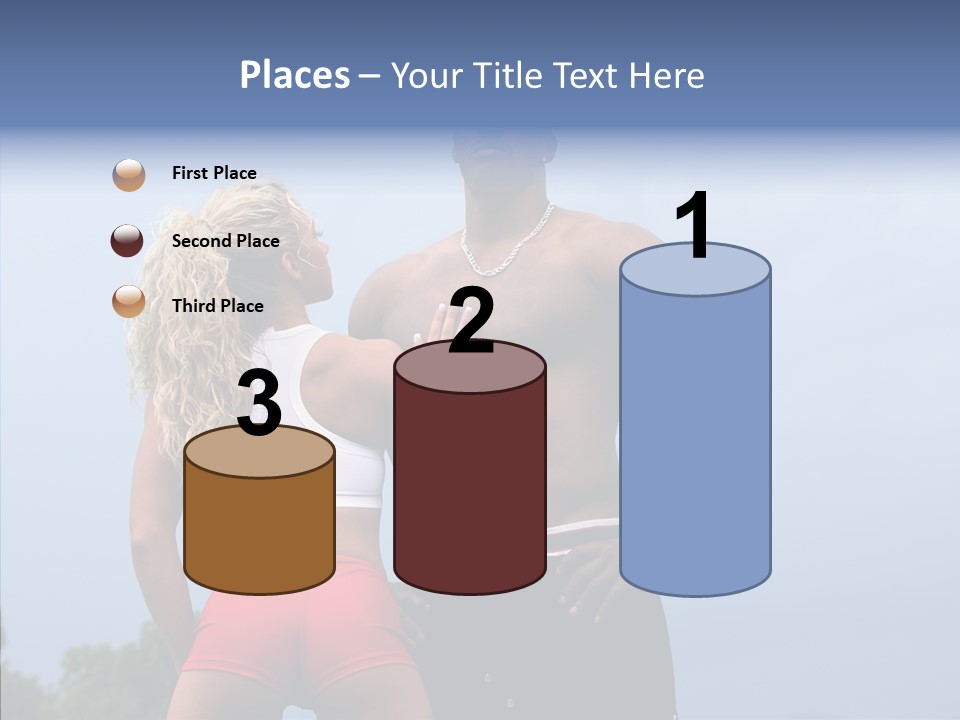 Model Bodybuilder Touch PowerPoint Template