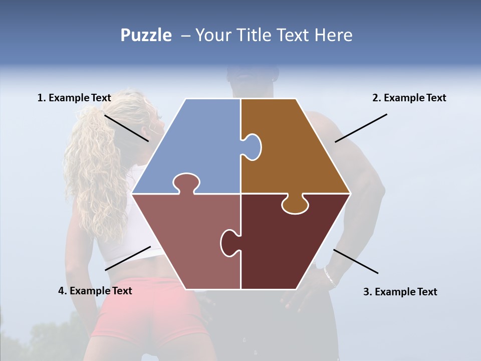 Model Bodybuilder Touch PowerPoint Template