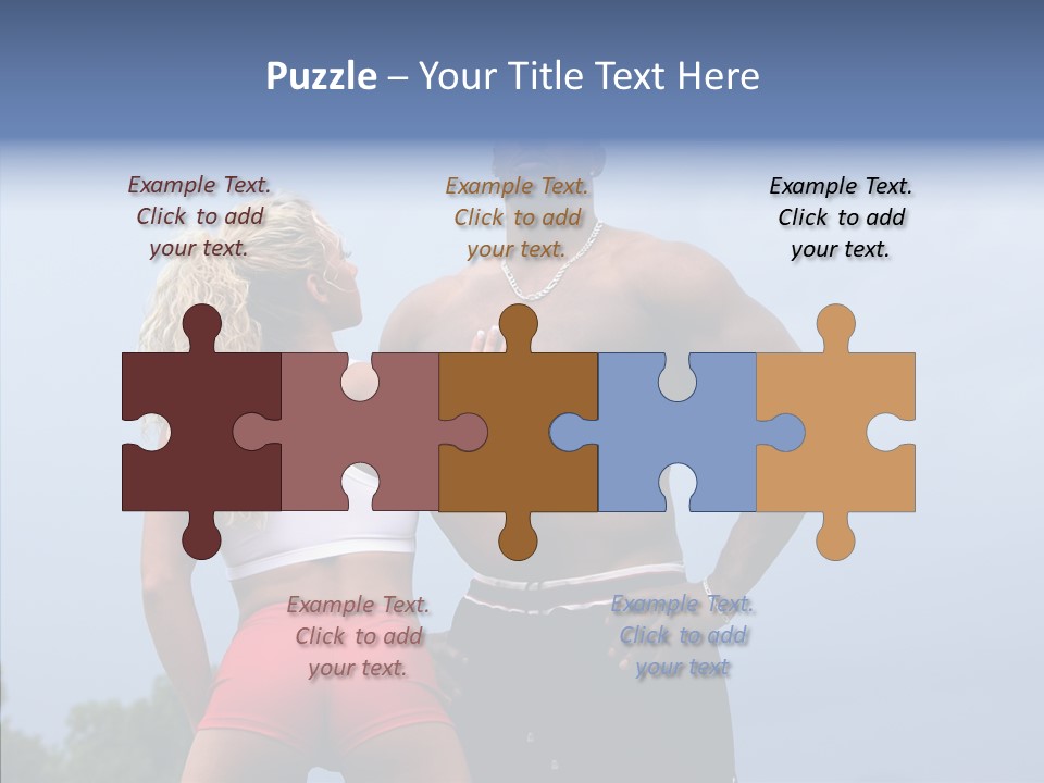 Model Bodybuilder Touch PowerPoint Template