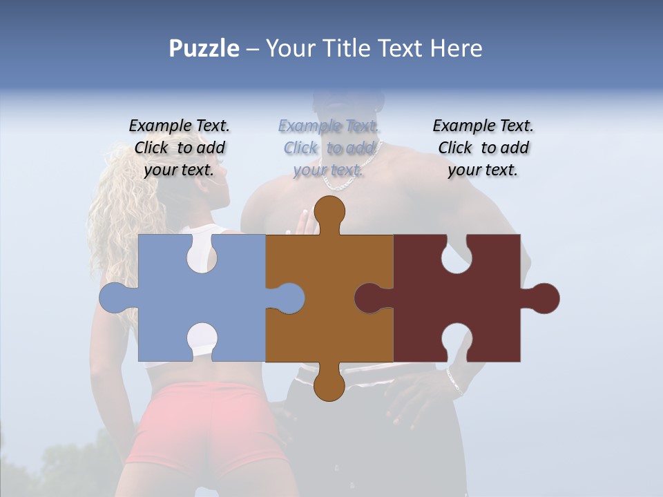 Model Bodybuilder Touch PowerPoint Template