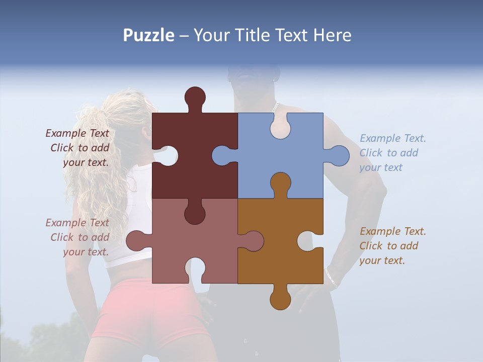 Model Bodybuilder Touch PowerPoint Template