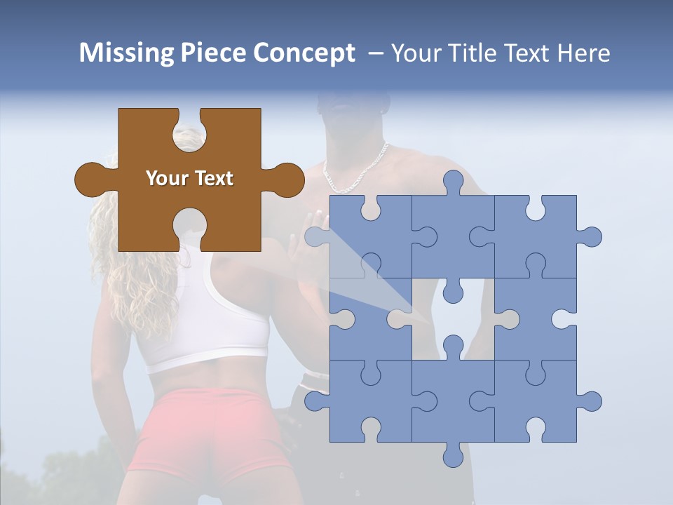 Model Bodybuilder Touch PowerPoint Template