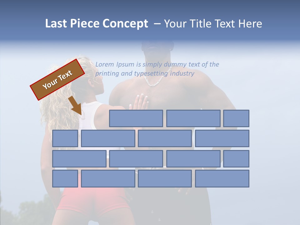 Model Bodybuilder Touch PowerPoint Template