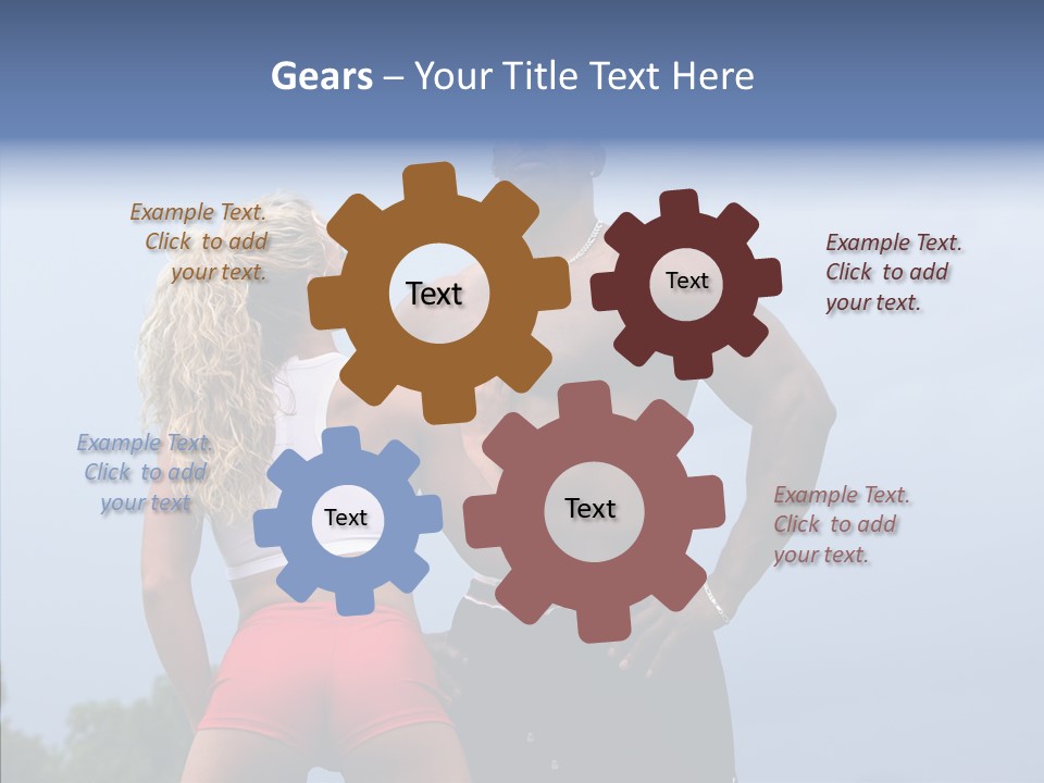 Model Bodybuilder Touch PowerPoint Template