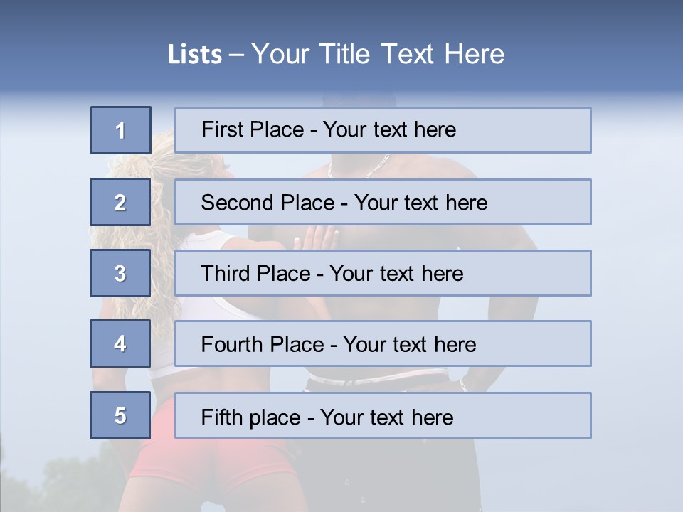 Model Bodybuilder Touch PowerPoint Template