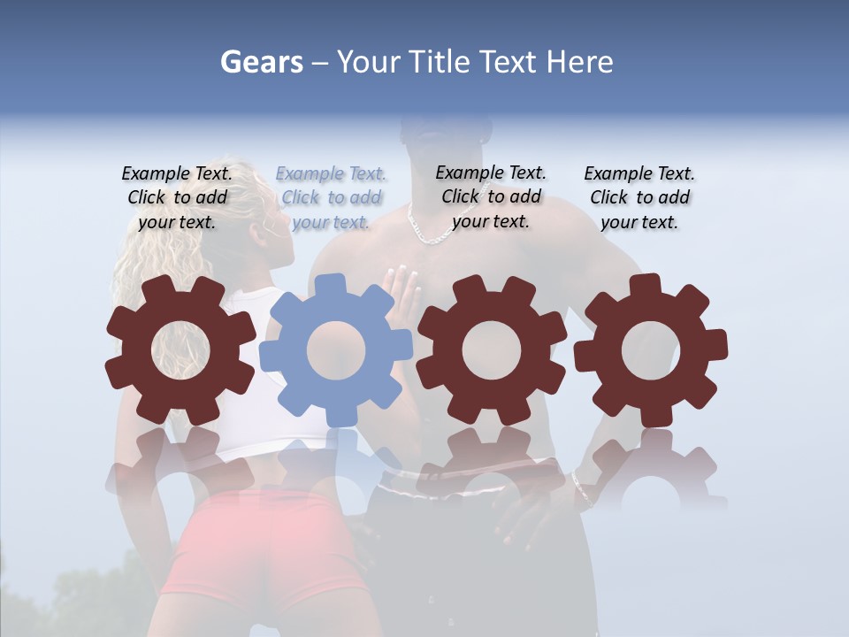 Model Bodybuilder Touch PowerPoint Template