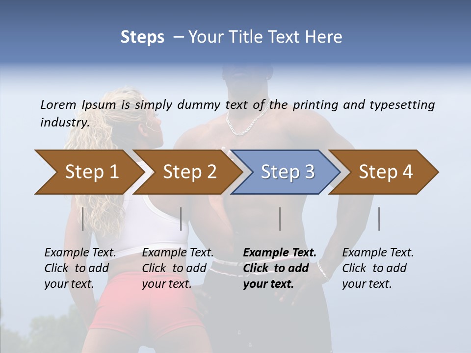 Model Bodybuilder Touch PowerPoint Template