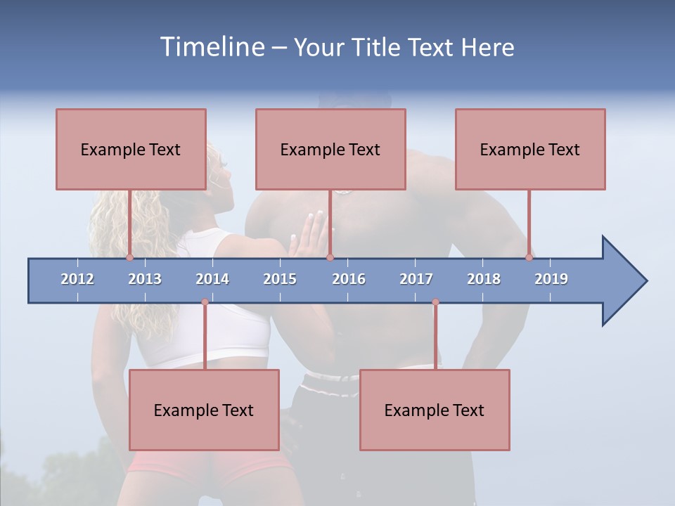Model Bodybuilder Touch PowerPoint Template