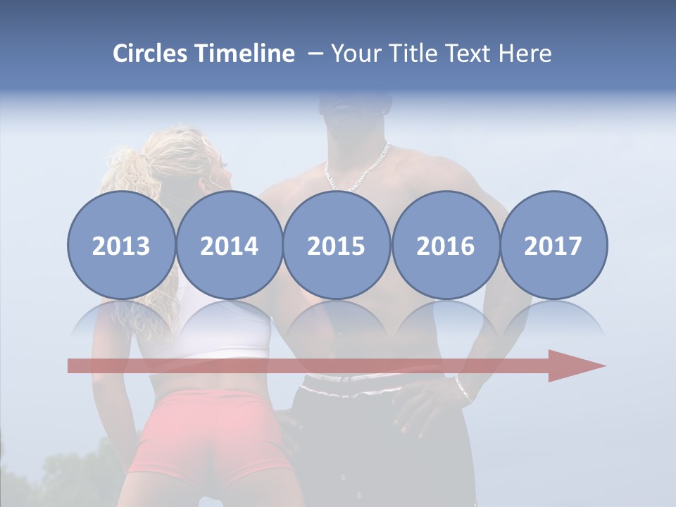 Model Bodybuilder Touch PowerPoint Template