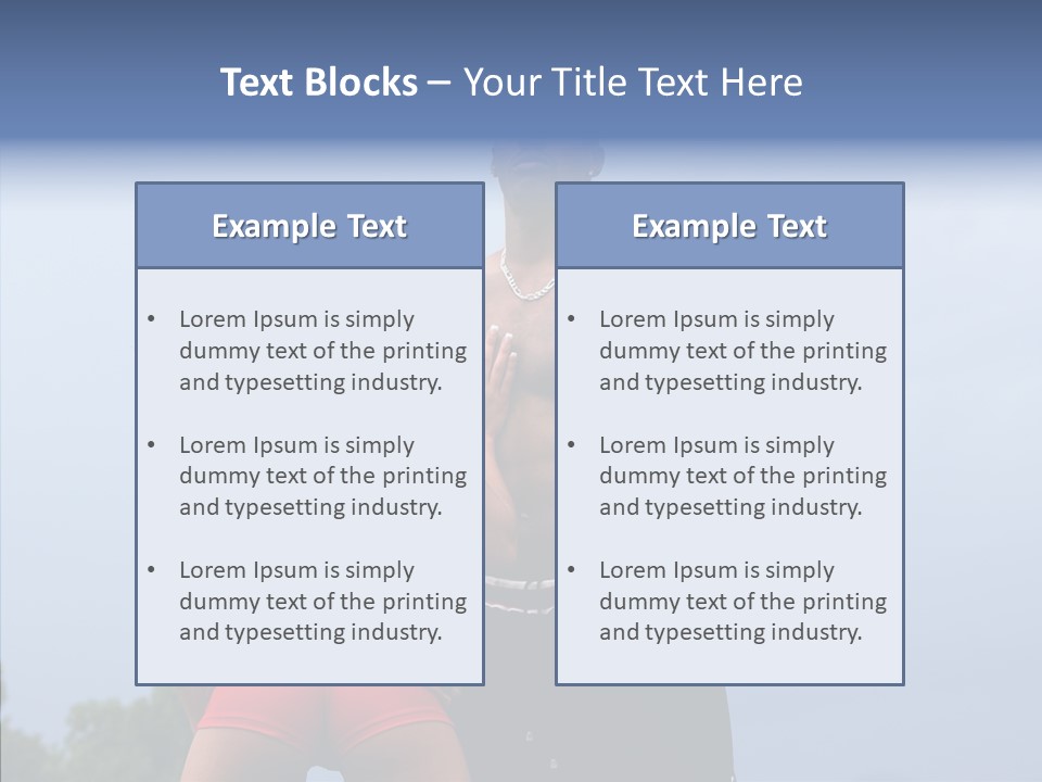 Model Bodybuilder Touch PowerPoint Template