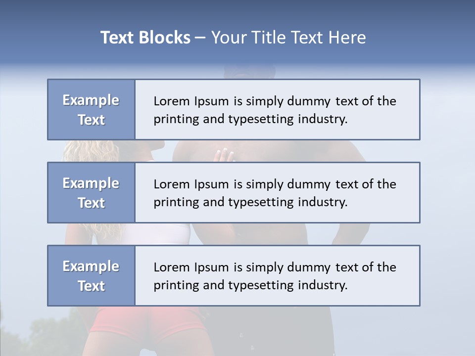 Model Bodybuilder Touch PowerPoint Template