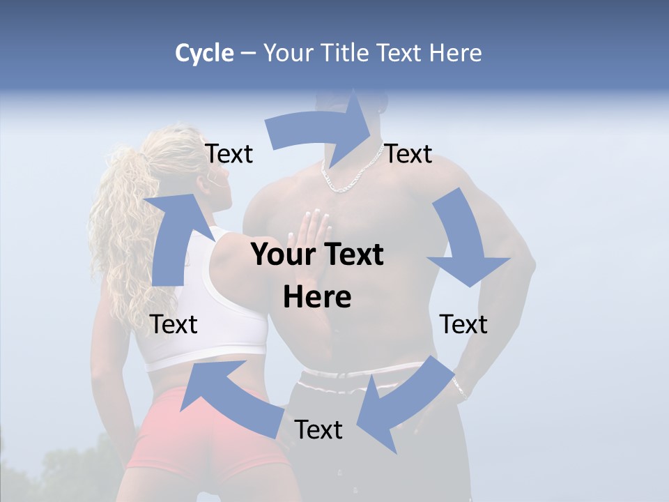 Model Bodybuilder Touch PowerPoint Template