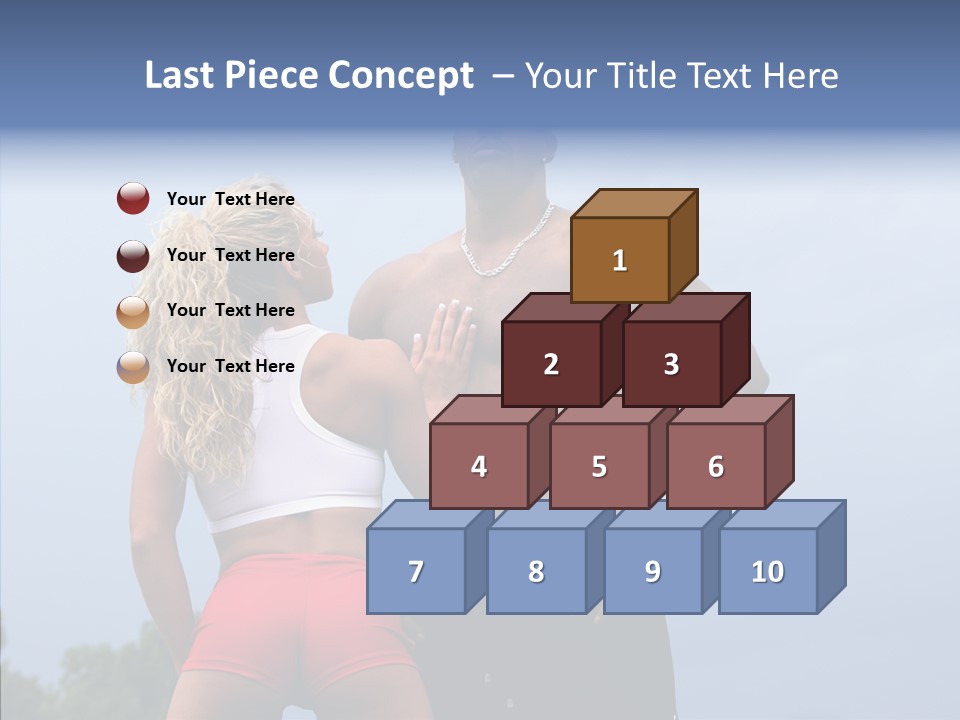 Model Bodybuilder Touch PowerPoint Template