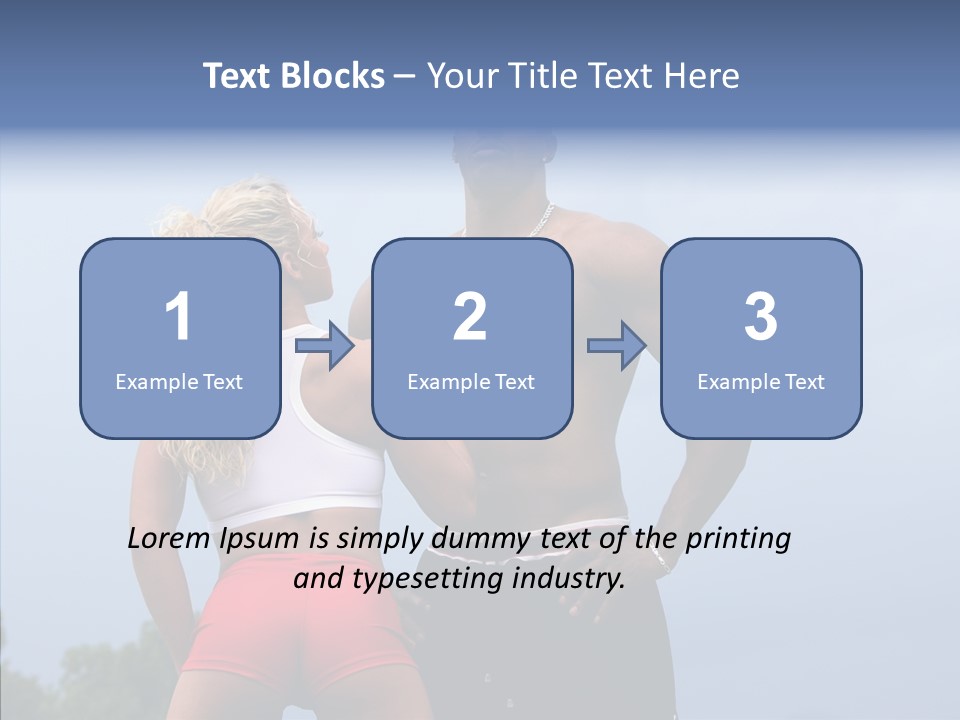 Model Bodybuilder Touch PowerPoint Template