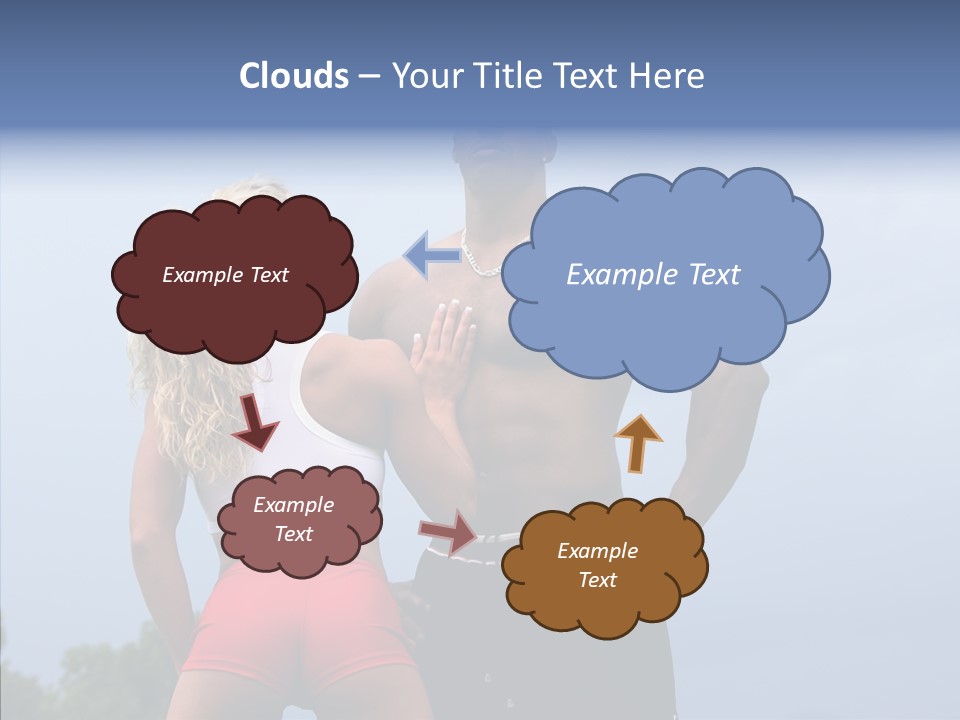 Model Bodybuilder Touch PowerPoint Template