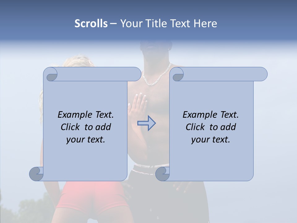 Model Bodybuilder Touch PowerPoint Template