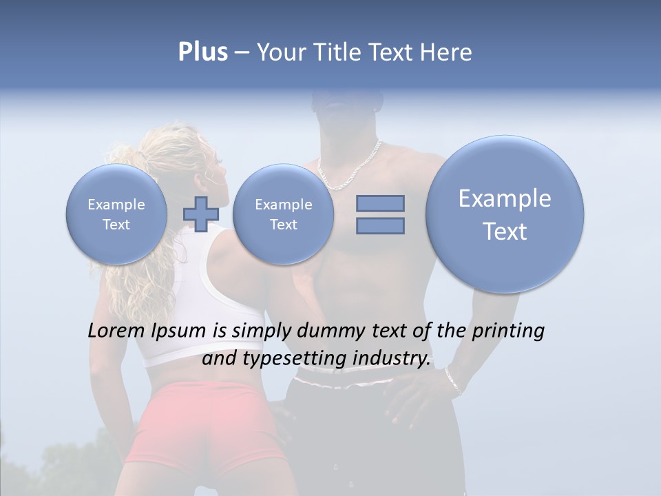 Model Bodybuilder Touch PowerPoint Template