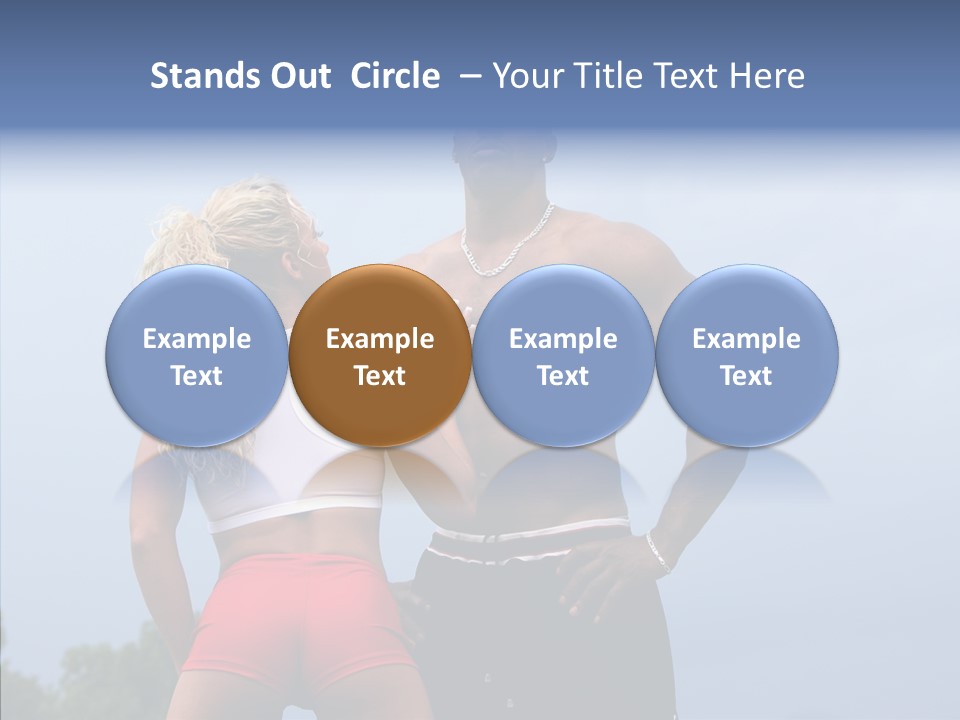 Model Bodybuilder Touch PowerPoint Template