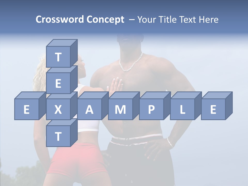 Model Bodybuilder Touch PowerPoint Template