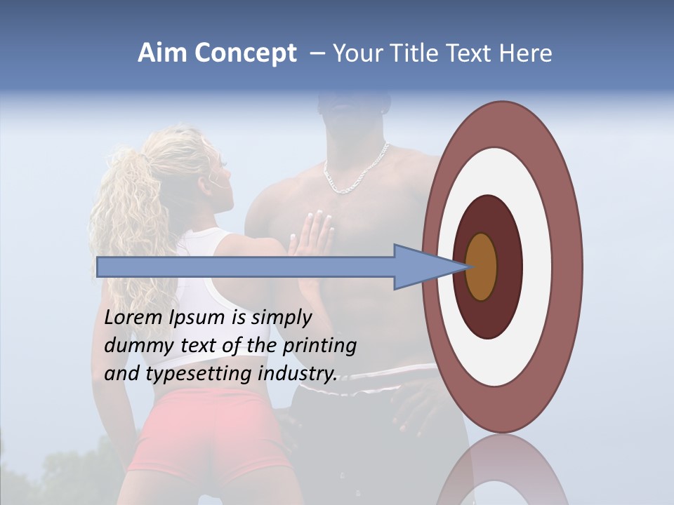 Model Bodybuilder Touch PowerPoint Template