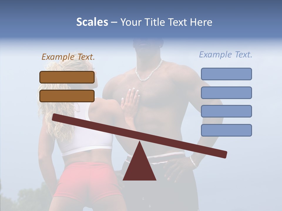Model Bodybuilder Touch PowerPoint Template