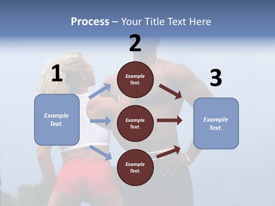 Model Bodybuilder Touch PowerPoint Template
