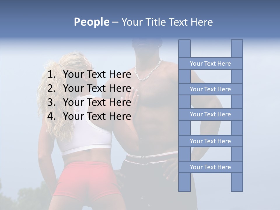 Model Bodybuilder Touch PowerPoint Template