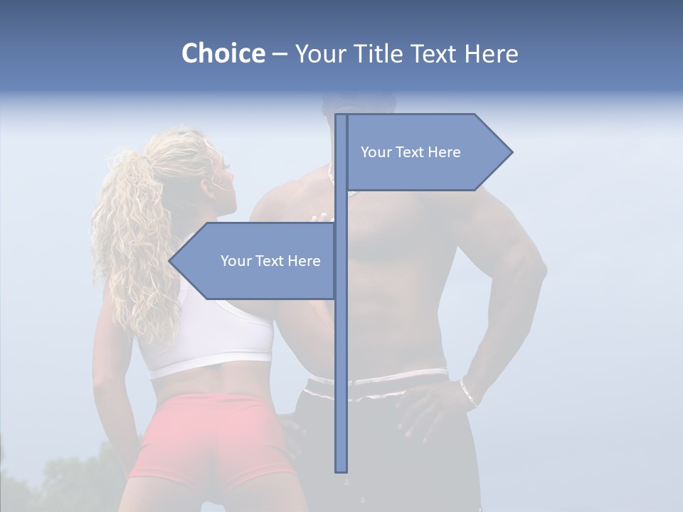 Model Bodybuilder Touch PowerPoint Template