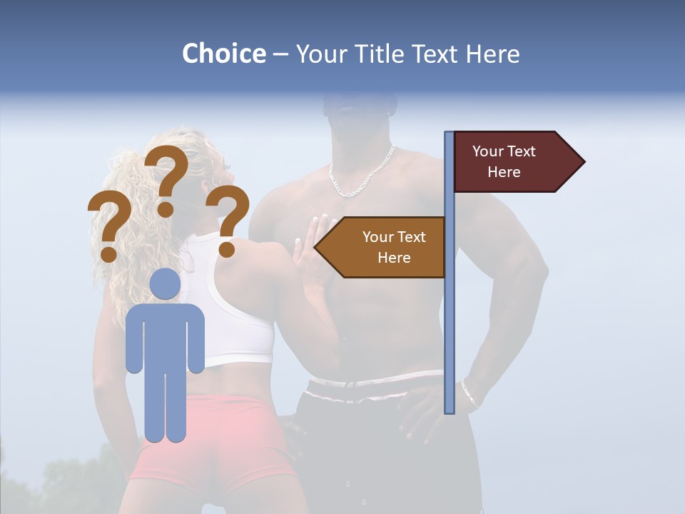 Model Bodybuilder Touch PowerPoint Template
