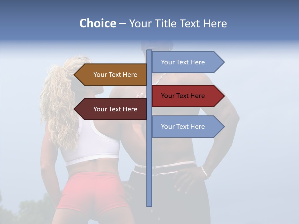 Model Bodybuilder Touch PowerPoint Template