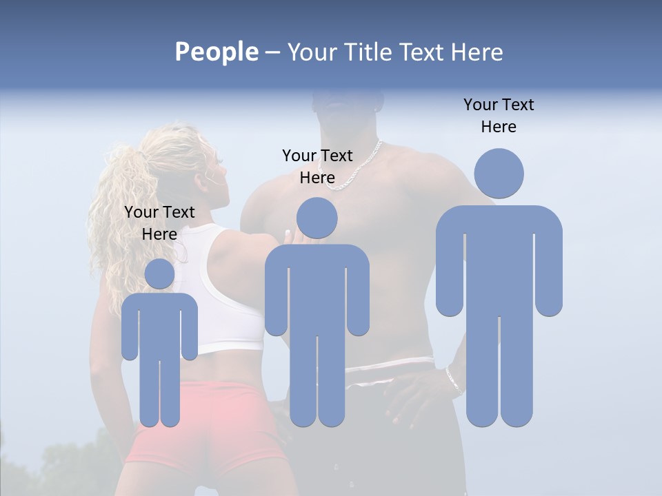 Model Bodybuilder Touch PowerPoint Template