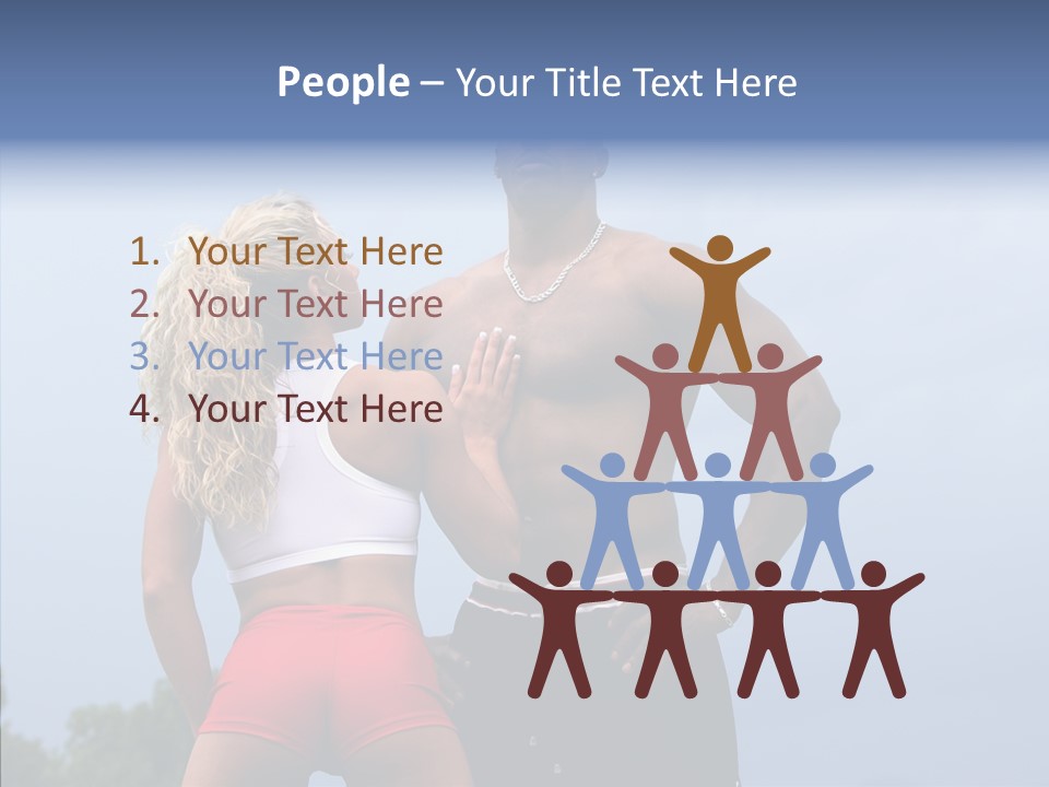 Model Bodybuilder Touch PowerPoint Template