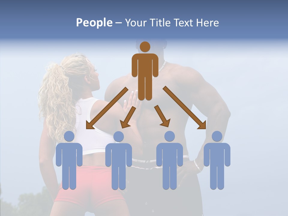 Model Bodybuilder Touch PowerPoint Template