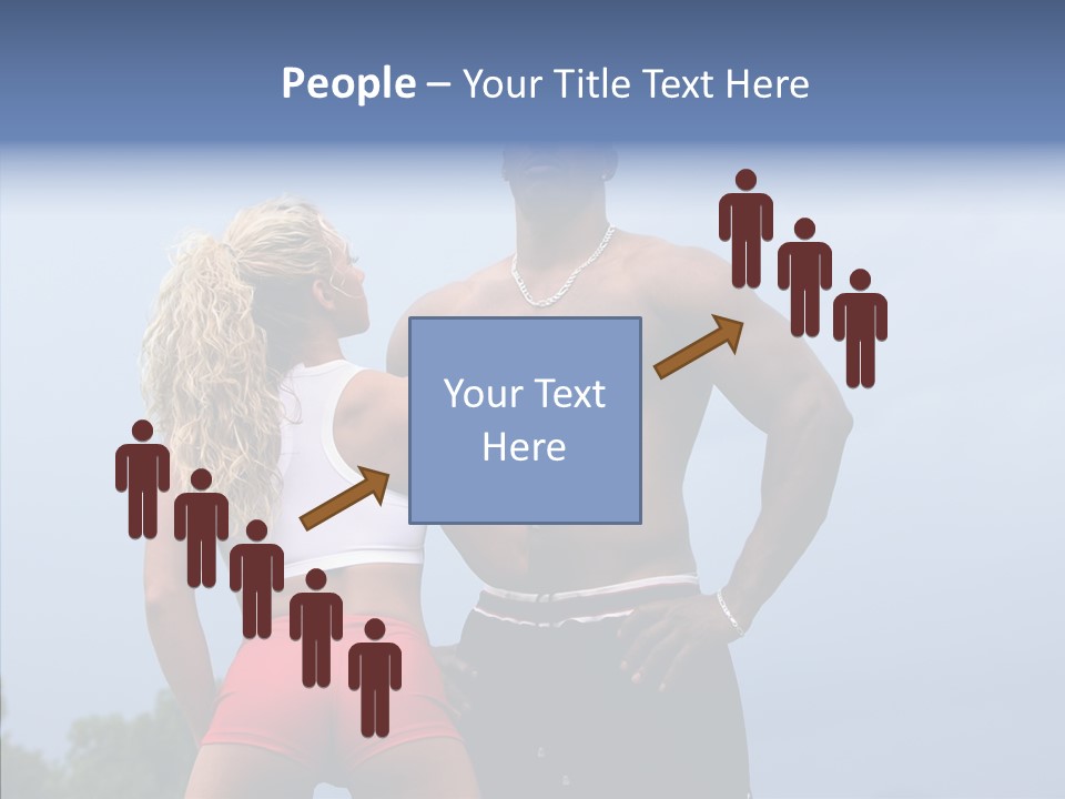 Model Bodybuilder Touch PowerPoint Template